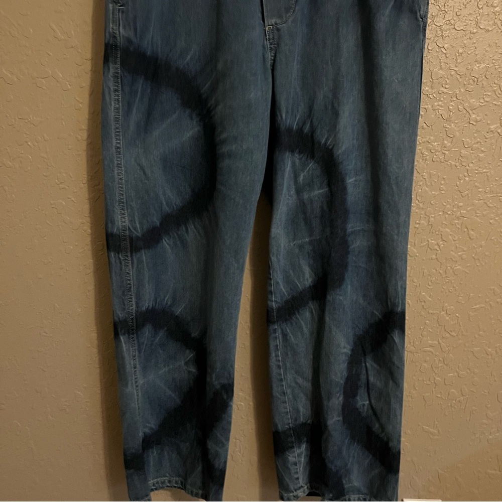 Wrangler Tie Dye Denim Coveralls Size Medium - Picture 4 of 8